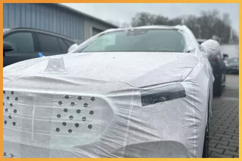 Verpackungsmaterialien aus Polypropylen (PP) an Fahrzeug